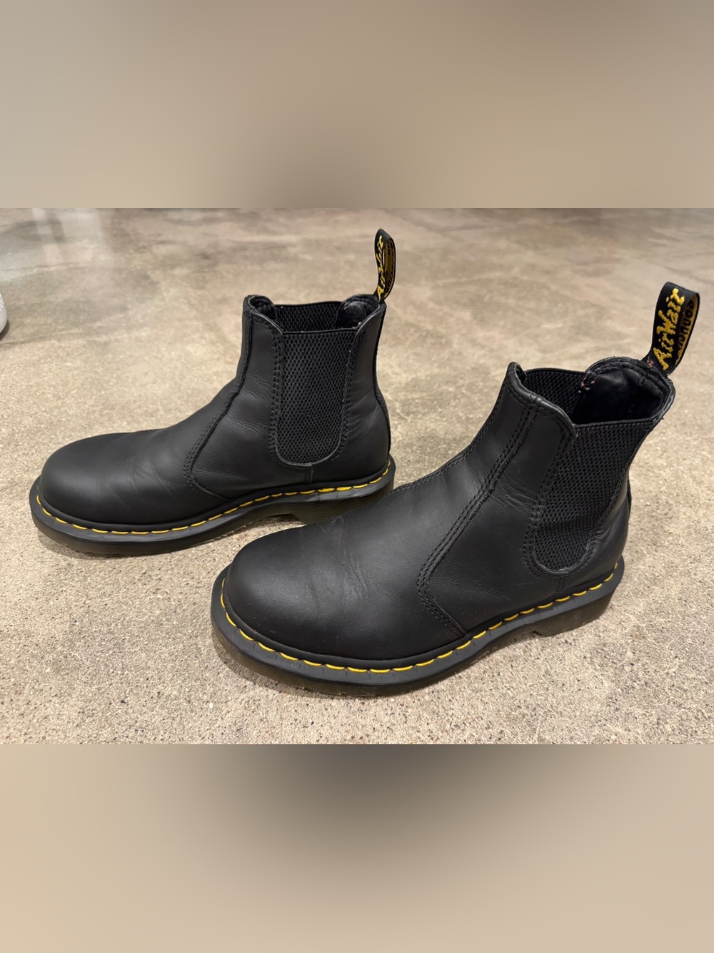 Dr. Martens Black Nappa Leather 2976 Chelsea Boots - Picture 6 of 10